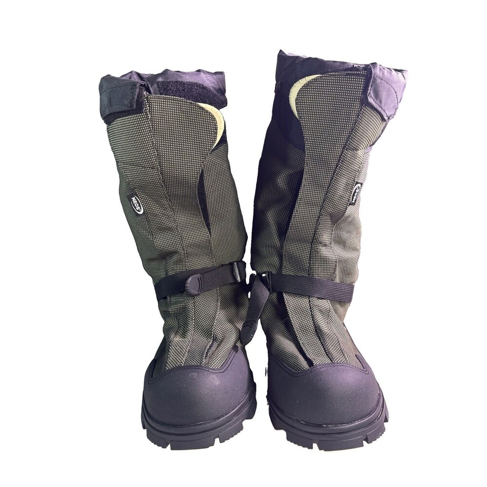 15” NEOS Navigator 5 Insulated OverBoots Glacier Trek Cleats Black Men’s 2XL